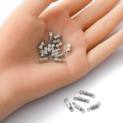 20 Sets Brass Screw Clasps IFIN-YW0001-57P-1
