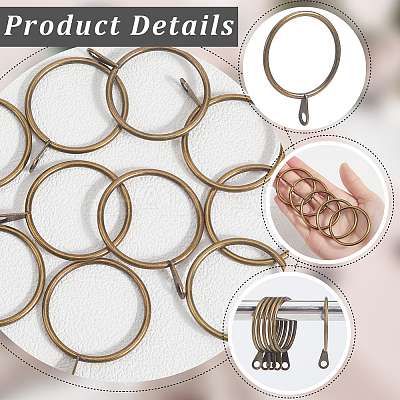 Iron Drape Sliding Eyelet Rings IFIN-SP0001-17B-BAB-1