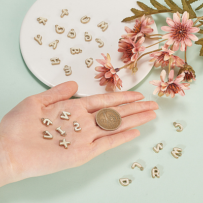 Golden Plated Alloy Enamel Charms ENAM-CJ0001-18A-1