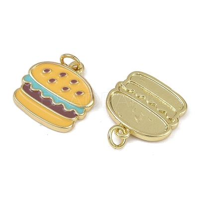 Brass Enamel Pendants KK-I358-072G-02-1