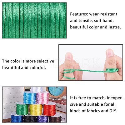 Nylon Satin Rattail Cord NWIR-PH0001-40B-1