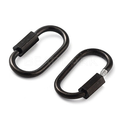 PVD Vacuum Plating 304 Stainless Steel Screw Carabiner Lock Charms STAS-H107-04C-B-1