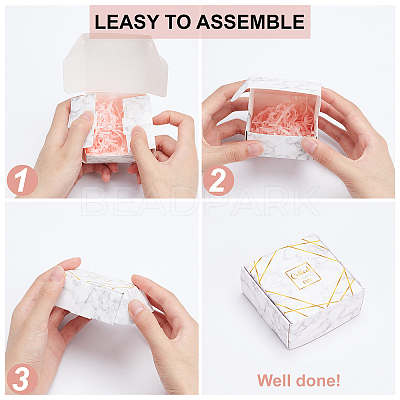 32Pcs 4 Colors Paper Candy Boxes CON-AR0001-05-1