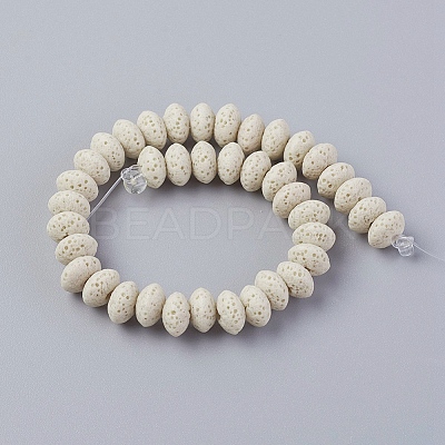 Natural Lava Rock Beads Strands G-F671-01A-02-1