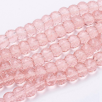 Transparent Glass Beads Strands EGLA-E045-B02-1