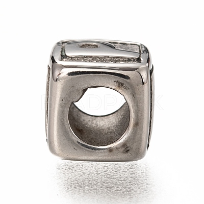 Tarnish Resistant 304 Stainless Steel European Beads OPDL-L020-001P-1