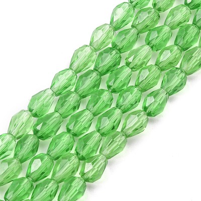 Glass Beads Strands GLAA-R024-6x4mm-6-1