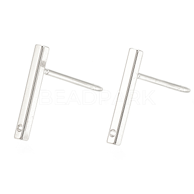 Brass Stud Earring Findings X-KK-S345-252P-1