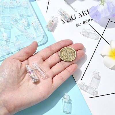 50Pcs Glass Bottles AJEW-YW0001-30-1