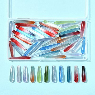 50Pcs Handmade Lampwork DIY Pendants LAMP-FS0001-21-1