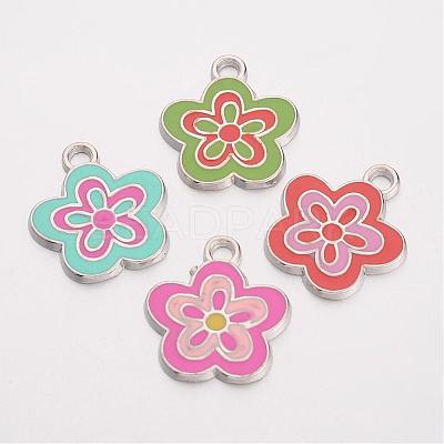 Alloy Enamel Pendants EAP073Y-1