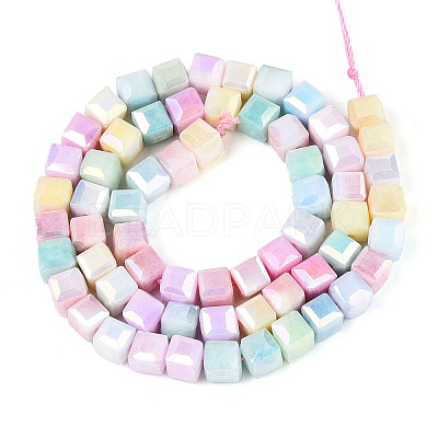 Anti-Tarnish Electroplate Glass Beads Strands GLAA-T025-6mm-10A-1