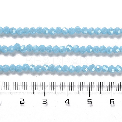 Electroplate Opaque Glass Beads Strands EGLA-A035-P3mm-A08-1