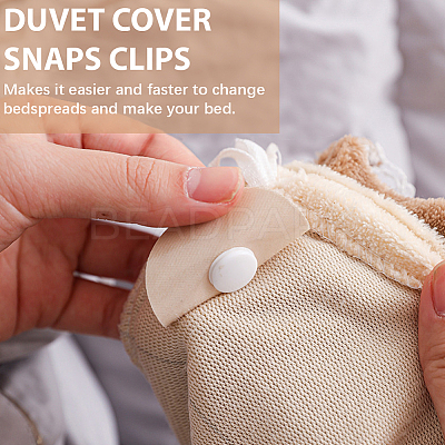 30 Pairs Cotton Duvet Holder Anti-Run Buckle AJEW-SP0004-49-1