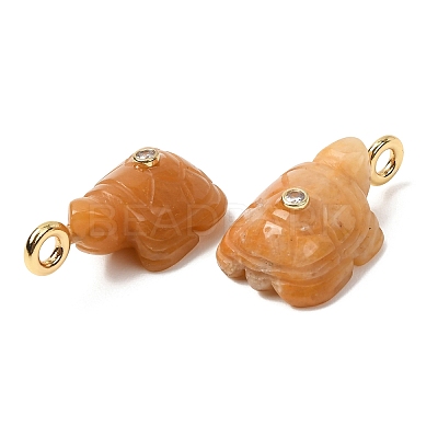 Natural Yellow Jade Carved Pendants G-H357-03G-10-1