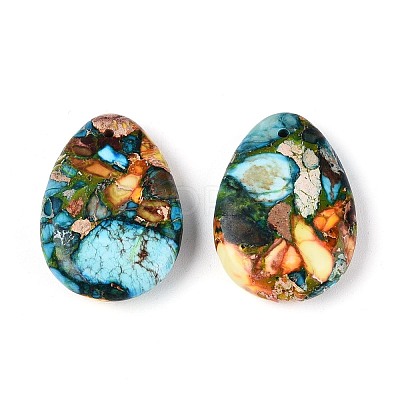 Dyed Natural Imperial Jasper Pendants G-Q601-08E-1