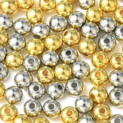 100Pcs 2 Colors CCB Plastic Beads CCB-CJ0001-08-1