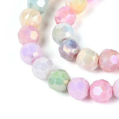 Anti-Tarnish Electroplate Glass Beads Strands EGLA-T021-6mm-15-12-1