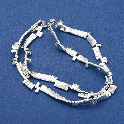 Electroplated Synthetic Non-Magnetic Hematite Beads Strands G-I360-B02-04-1