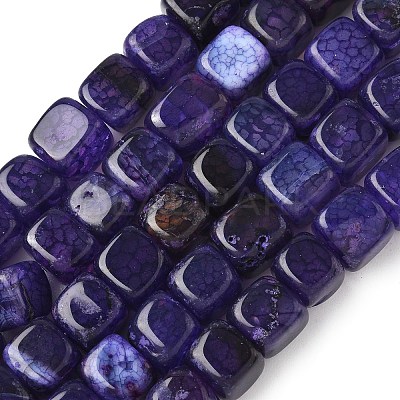 Natural Dragon Veins Agate Beads Strands G-G177-E06-05-1