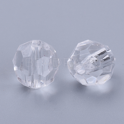 Transparent Acrylic Beads X-TACR-Q257-6mm-V01-1