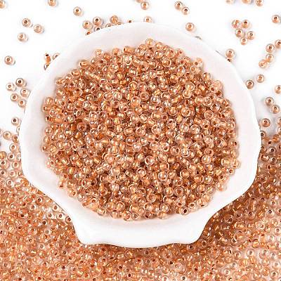 6/0 Transparent Inside Colours Glass Seed Round Beads SEED-N006-004I-1