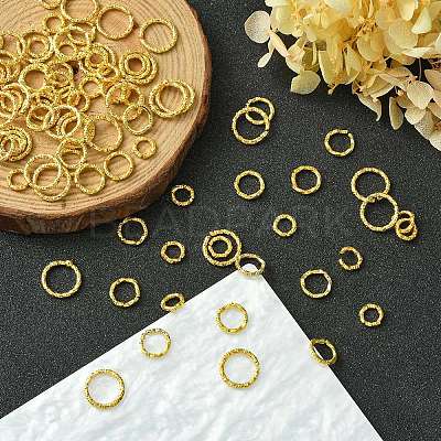 90Pcs 3 Styles Iron Open Jump Rings IFIN-YW0003-45-1