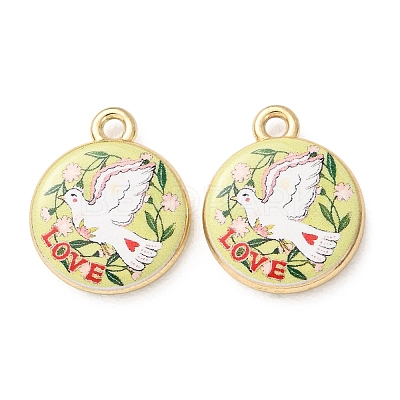 Printed Alloy Pendants AL-CBA7256-16C-G-1