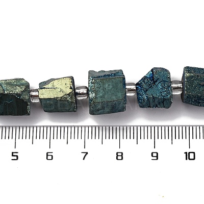 Electroplated Natural Quartz Beads Strands G-G767-02-17-1
