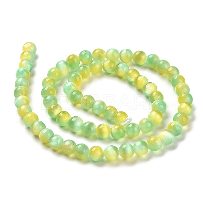 Natural Selenite Dyed Beads Strands G-P493-02K-1