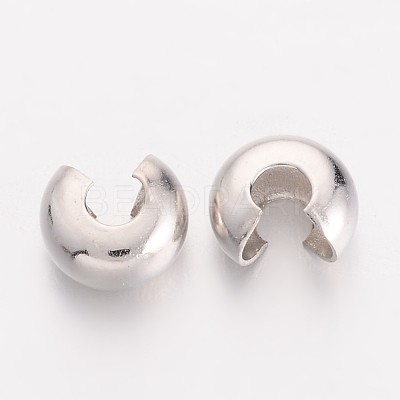 Brass Crimp Beads Covers X-EC266-2NF-1