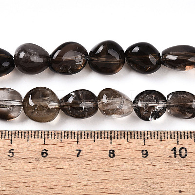 Natural Smoky Quartz Beads Strands G-R439-30A-01-1