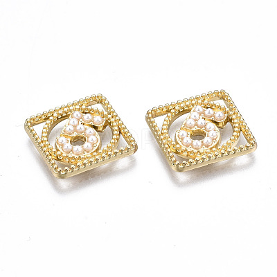 Rack Plating Alloy CAbochons PALLOY-S132-221-RS-1