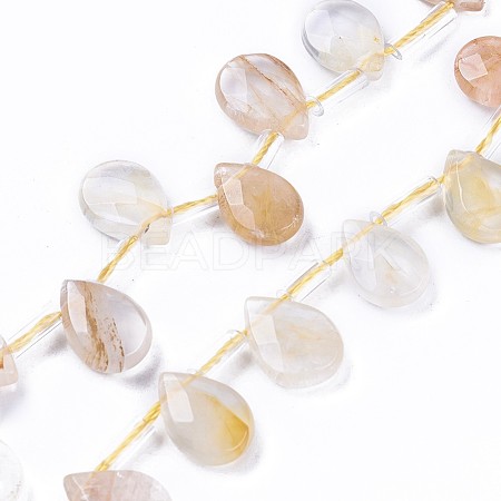 Natural Quartz Beads Strands G-F607-14-A-1