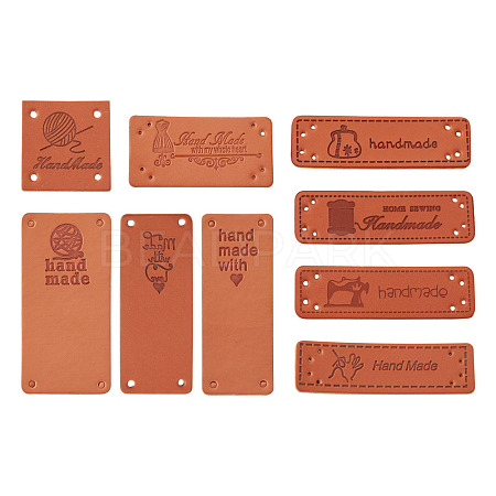 PU Leather Labels DIY-TA0003-25-1