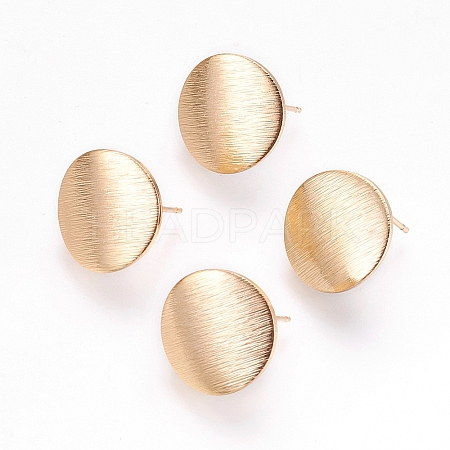 Brass Ear Stud Findings X-KK-S336-16G-1