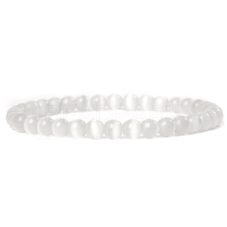 Cat Eye Round Beaded Stretch Bracelet SF8562-27-1-1