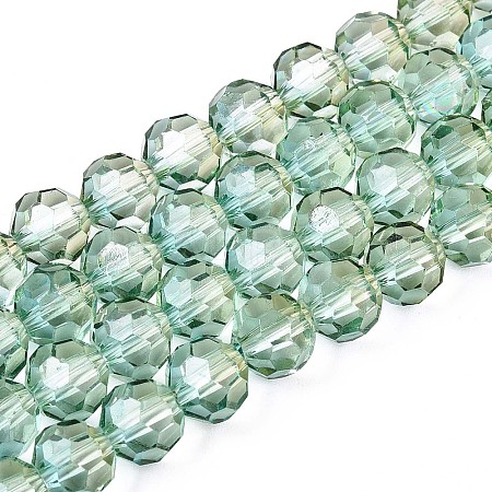 Baking Paint Transparent Glass Beads Strands DGLA-A035-T8mm-A11-1