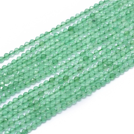 Natural Green Agate Beads Strands G-G792-41-1