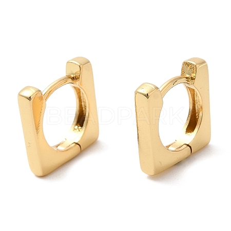 Rack Plating Brass Square Hoop Earrings EJEW-D061-07G-1