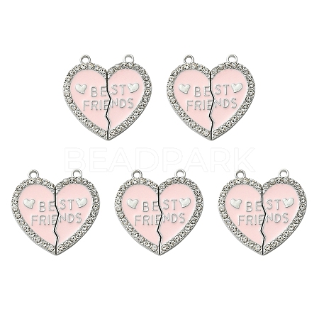 Alloy Enamel Split Pendant ENAM-YW0003-81G-1
