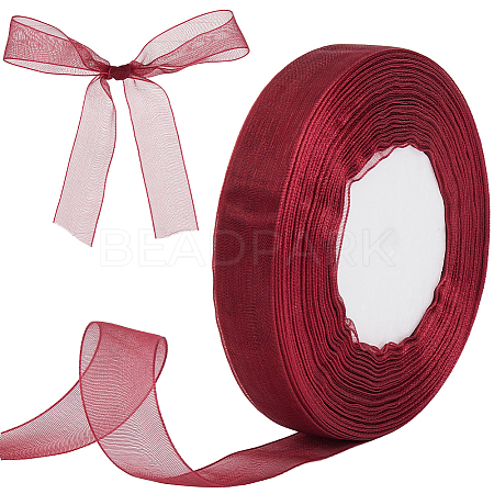 Polyester Organza Ribbons SRIB-WH20020-006A-1