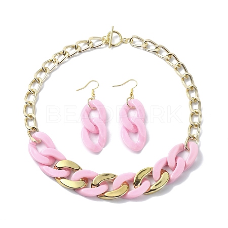 Acrylic Chains Jewelry Set SJEW-JS01288-04-1