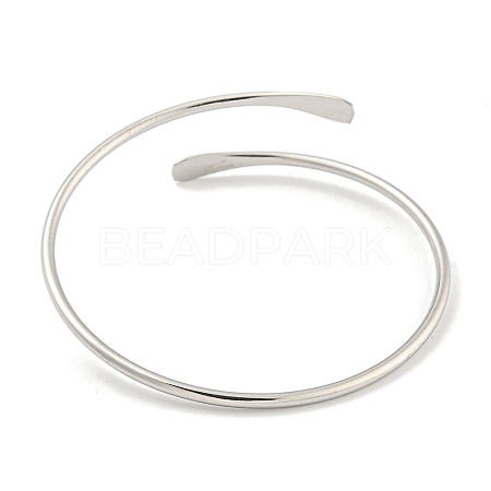 Non-Tarnish 304 Stainless Steel Cuff Bangles BJEW-P331-10P-1
