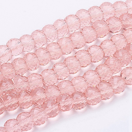 Transparent Glass Beads Strands EGLA-E045-B02-1