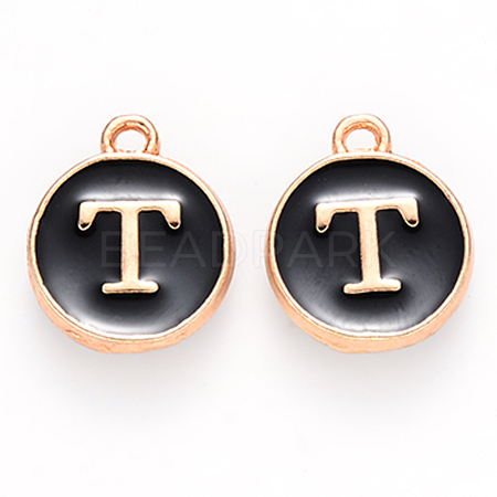 Golden Plated Alloy Charms X-ENAM-S118-02T-1
