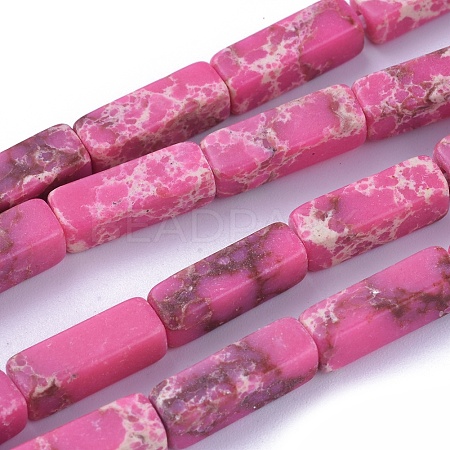 Synthetic Imperial Jasper Beads Strands G-E508-02J-1