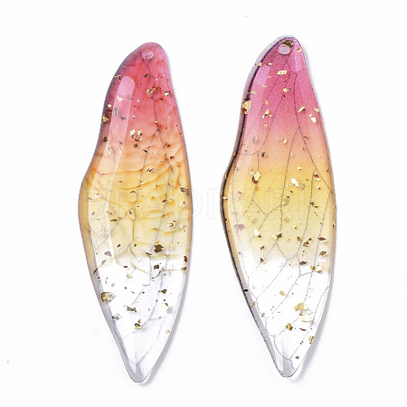 Transparent Epoxy Resin Big Pendants RESI-T046-01A-1