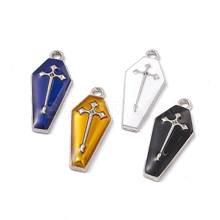 Alloy Enamel Pendants X-ENAM-H039-10P-1