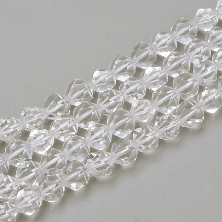 Natural Quartz Crystal Beads Strands G-S149-6mm-24-1